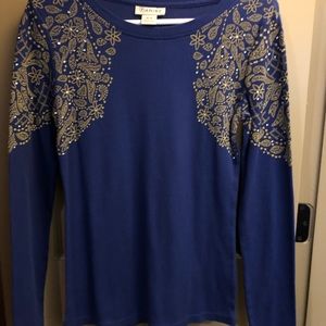 Ariat Top size M, royal blue color